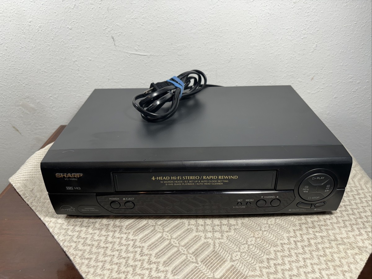 Sharp VC-H992U VCR VHS 4-Head Hi-Fi Stereo Rapid Rewind VHS