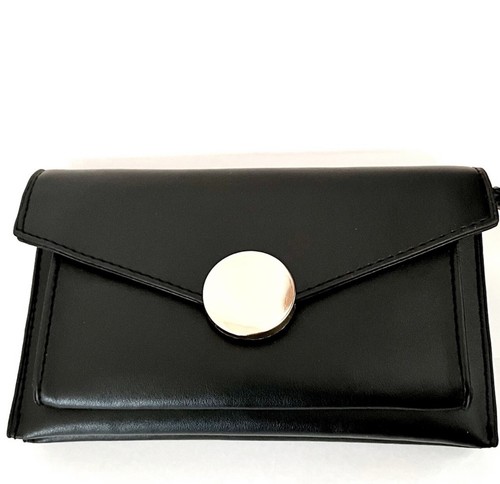 New Women's Black and Gold Crossbody Handbag - Picture 2 of 4