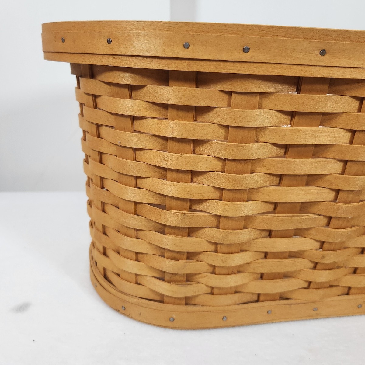 Longaberger 2001 Small Workload Basket+Protector STORAGE ICED