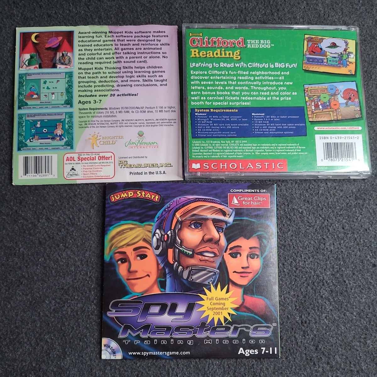 Knowledge Adventure JumpStart Lot Of 3 ABC's Spy Hunter