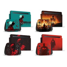 OFFICIAL THE BATMAN NEO-NOIR AND POSTERS VINYL SKIN FOR NINTENDO SWITCH BUNDLE