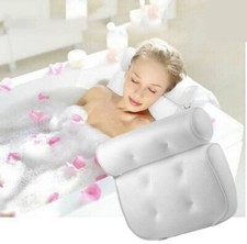 Bath Pillow Spa Breathable Bathtub Cushion Neck Back Support Tub Suction
