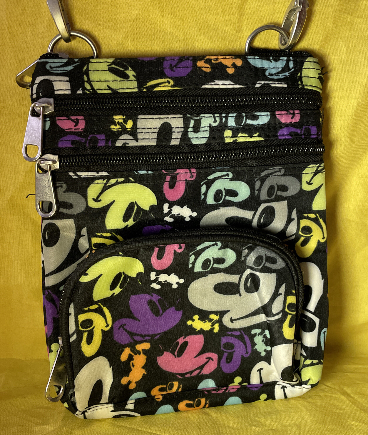 Disney Parks Mickey Colorful Pop Art Crossbody Bag