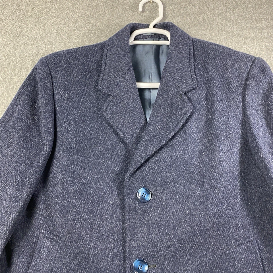 Vintage Swan Wool & Cashmere Mens Coat Size 38/43  - Image 3 of 4