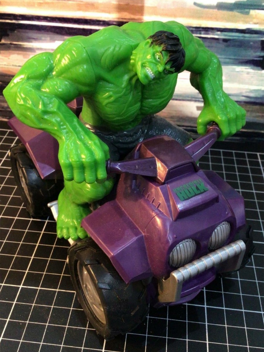 RARE Collectable 2007 Marvel Incredible Hulk ATV4-Wheeler Zoom N