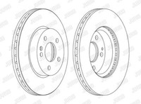 2X Jurid 562392JC-1 Bremsscheibe FüR MERCEDES-BENZ