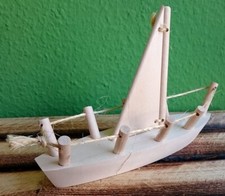 Segelboot - Holzspielzeug Schiff Boot Holz Bemalen Spielen Kinder Maritim Wasser