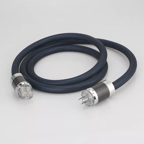 HIFI 8N Copper Audio Power Wire Gold Plated EU US Plug Power Cord for DVD CD AMP - Picture 7 of 18
