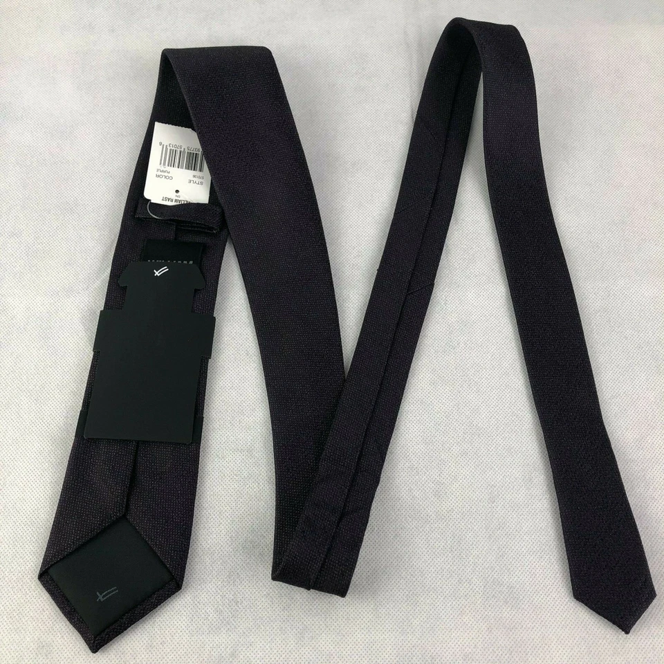 Corbata William Rast por Justin Timberlake púrpura ajustada para hombre de seda Foto 3 de 4