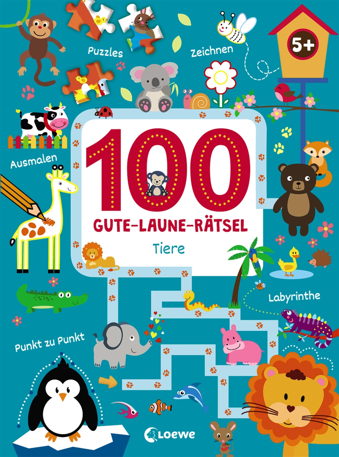 Thumbnail - 100 Gute-laune-rätsel - Tiere | Joshua Schulz | Lernspiele Für Kinder