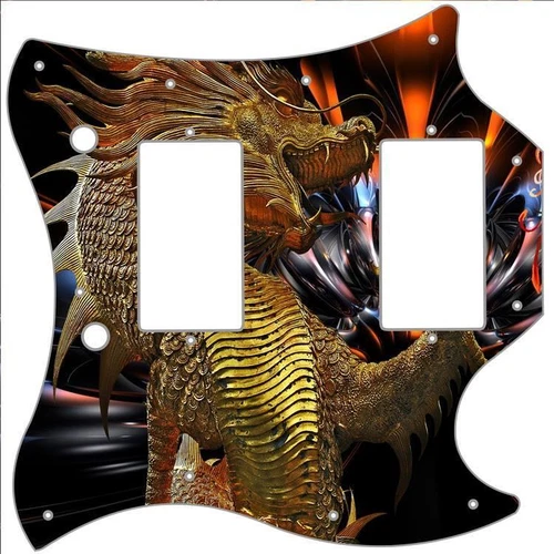 SG Standard Pickguard Custom Gibson Graphical Guitar Pick Guard Golden Dragon