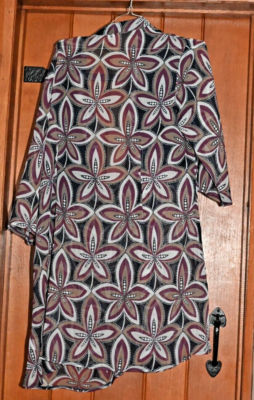 South" ladies brown and green patterned dress. Size 18 transluscent | eBay