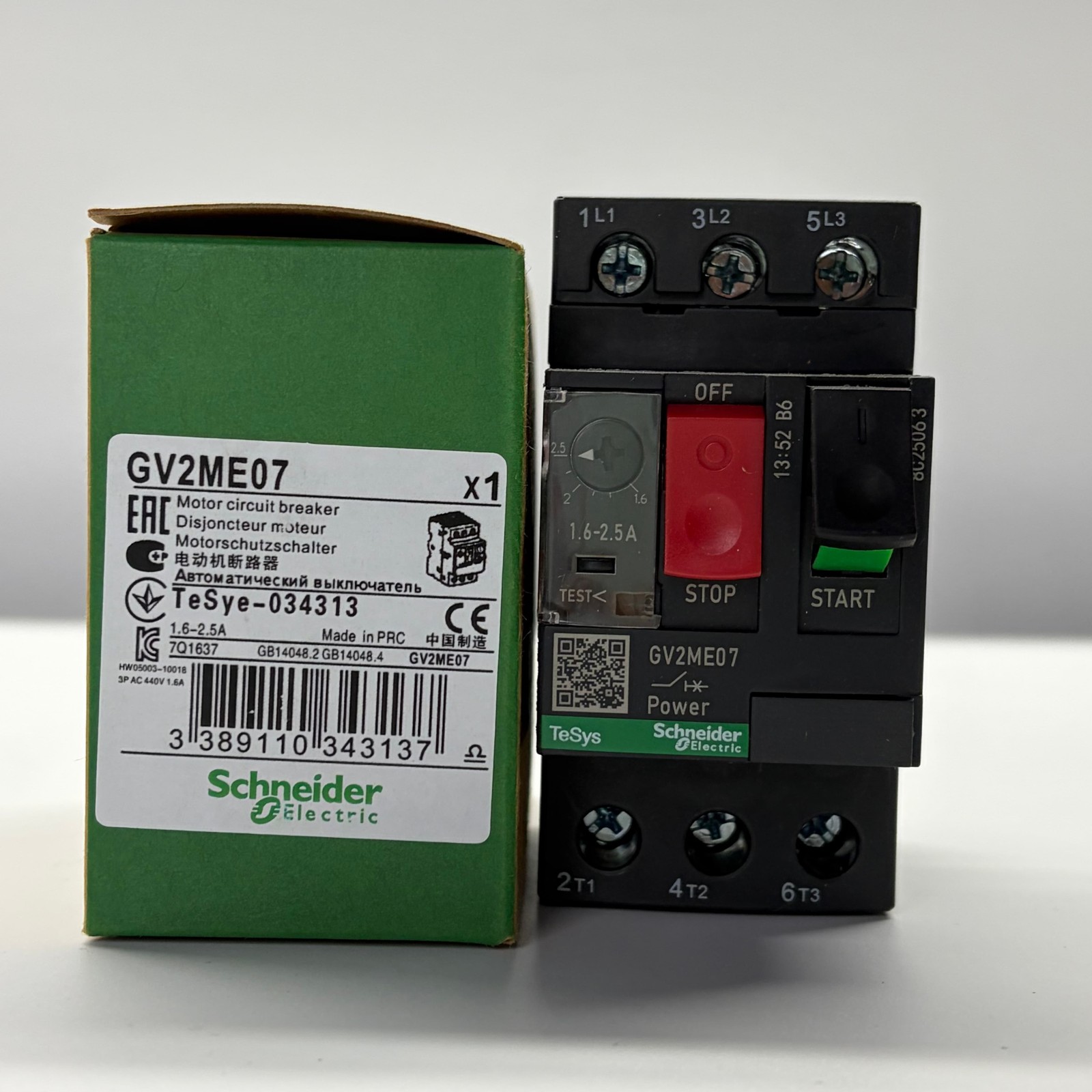 1PC NEW Schneider GV2ME07 Manual Starter Protector: US Stock Fast shipping In CA