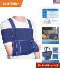 Lightweight Arm Sling for Comfort: Soft Shoulder Immobilizer for Recovery, M ...