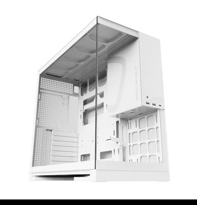 GEOMETRIC FUTURE M5 Tempered Glass Mid Tower, E-ATX/ATX, WHITE , FANS INCLUDED