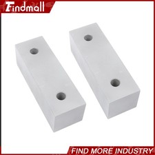 Findmall 6" 2" 2" Vise Jaws Reversible Aluminum Machined Soft Jaws For 6" Vises