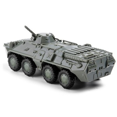 1:72 Plastic Movable BTR-80 Wheeled Armored Vehicle Model Kit Christmas Gifts
