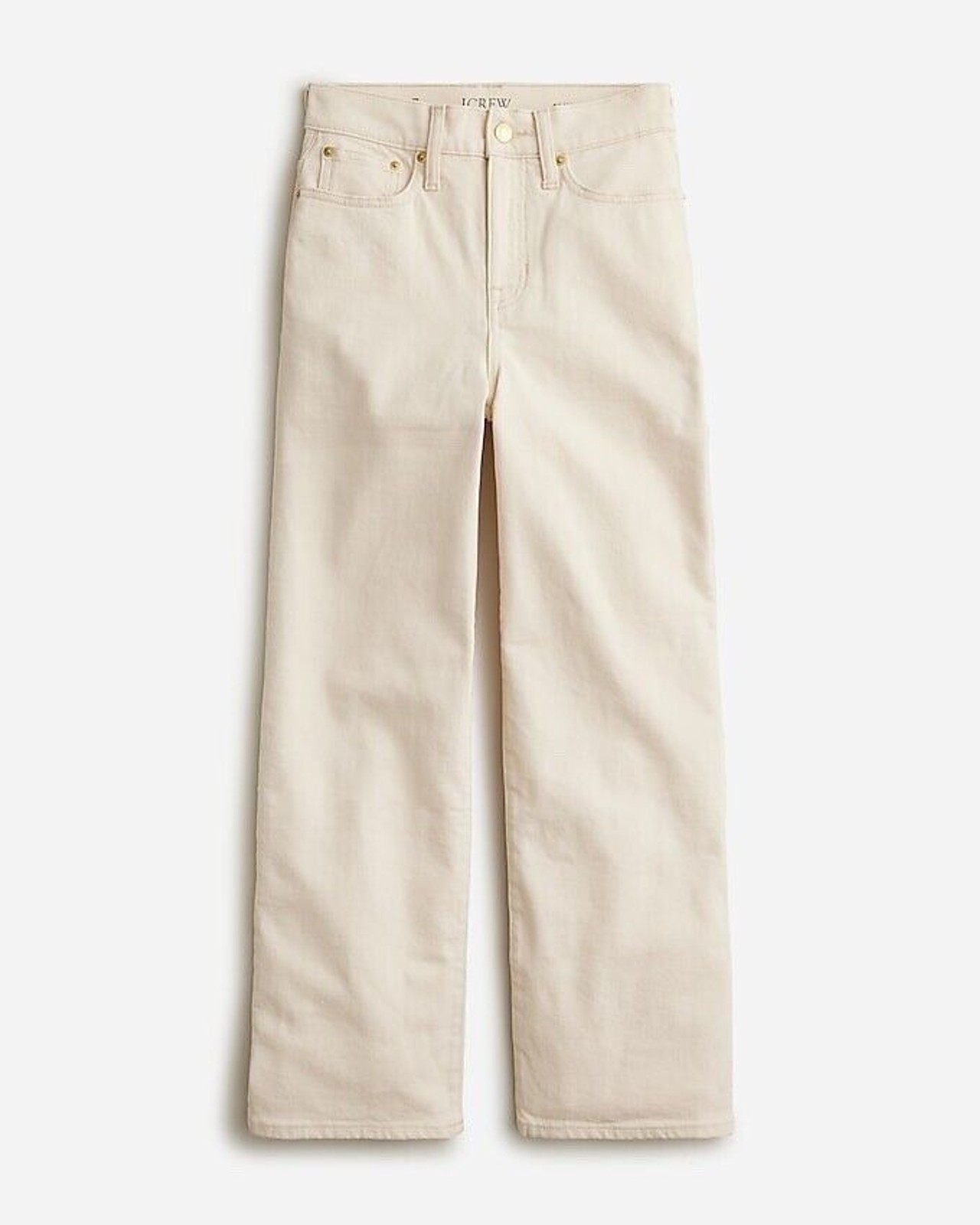 J.crew Slim wide-leg jean in Ecru Wash High rise NWT Size 36