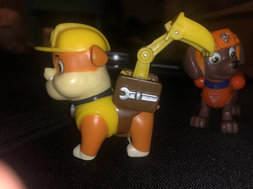 PAW Patrol Toys Rubble and Crew Construction Lot Figures  2 - Image 2 of 4