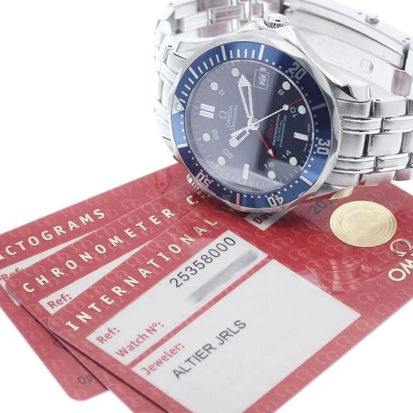 Omega — OMEGA Seamaster Diver 300M 2535.80 41mm SS Navy Dial Automatic Watch #C12784