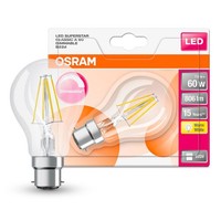 Osram Led Filament Birnenform 7W = 60W B22D Klar 806Lm Warmweiß 2700K Dimmbar