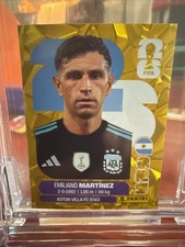 2026 Panini FIFA World Cup - Emiliano Martinez #ARG2 - RARE Gold Crumple Sticker