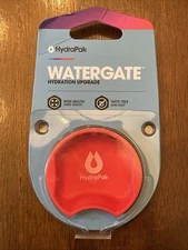 HydraPak Watergate Wide Mouth Splash Guard BPA & PVC Free Golden Gate Red