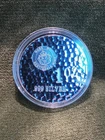 Beautiful TOMBSTONE 1 oz Hammered Silver Round, .999, Scottsdale Mint