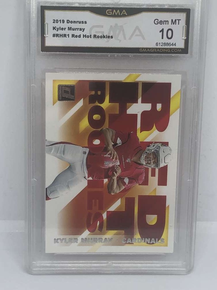 2019 Donruss Red Hot Rookies RC Kyler Murray Arizona Cardinals GMA 10 Panini Tra