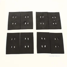 Energy #101 Black 1-Gang Savers Receptacle Wall Box Insulator 8-Pack