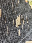 Needlepoint Canvas Pillow Chair Seat Multi Color  22"x22"  VTG Black — photo 8