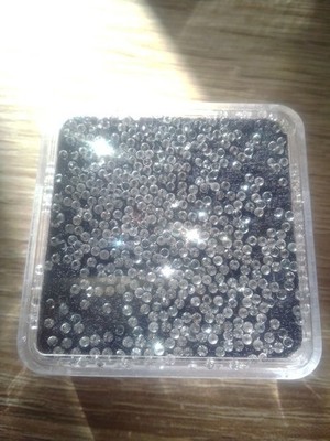 6 echte weisse rund geschliffene Topas, white Topaz round facet ca 1,2mm