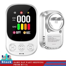 2pc 3in1 Plug in Carbon Monoxide Detector Combination Detectors w/ Humidity Sens