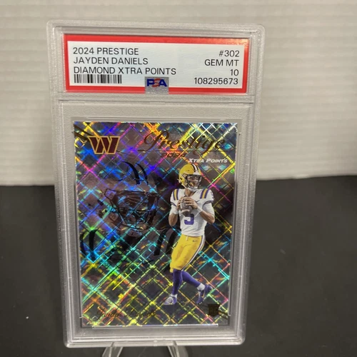 2024 Prestige Jayden Daniels Diamond Xtra Points #302 Commanders PSA 10