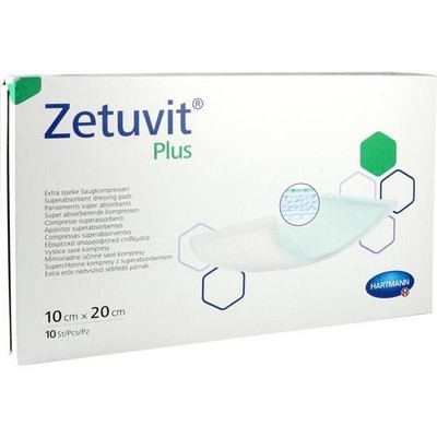 ZETUVIT Plus extrastarke Saugkompr.steril 10x20 cm, 10 St PZN 11035295