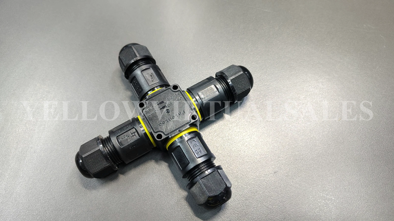 4-Way 3-PIN Waterproof Cable Connector