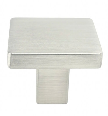 Set of 7) Berenson 0949-1BPN-P 1-1/8'' Square Cabinet Knob in Brushed Nickel