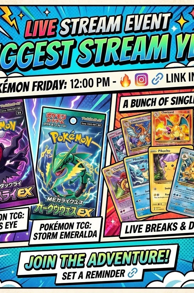 🚨 OUR BIGGEST POKÉMON STREAM YET — THIS FRIDAY! 🚨