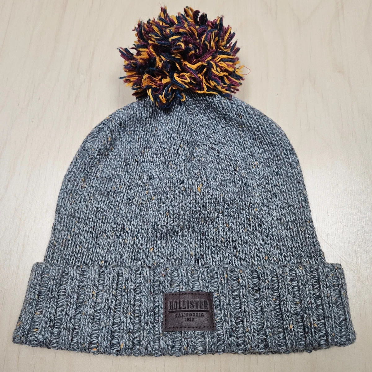Vintage Y2K Hollister beanie with Pom‎ Pom Bella swam Elena Bella Swan Green Striped Knit Hat Beanie Replica From  main image 3