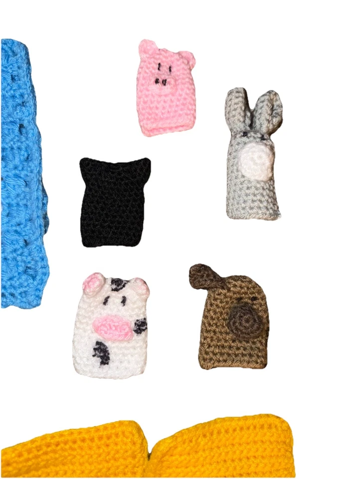Crotchet Toys! Crochet Finger Puppets, Puzzle, Purse, Car, Mickey - Image 2 of 4
