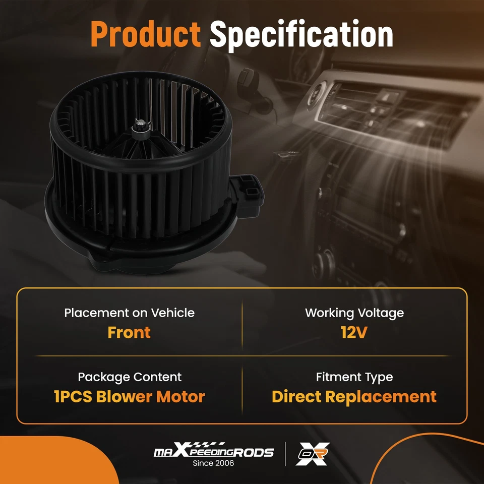 Ventilador de motor soplador de climatización para Kia Rio Rio5 2006-2011 700229 971131G000 75875 PM9359 Foto 3 de 4