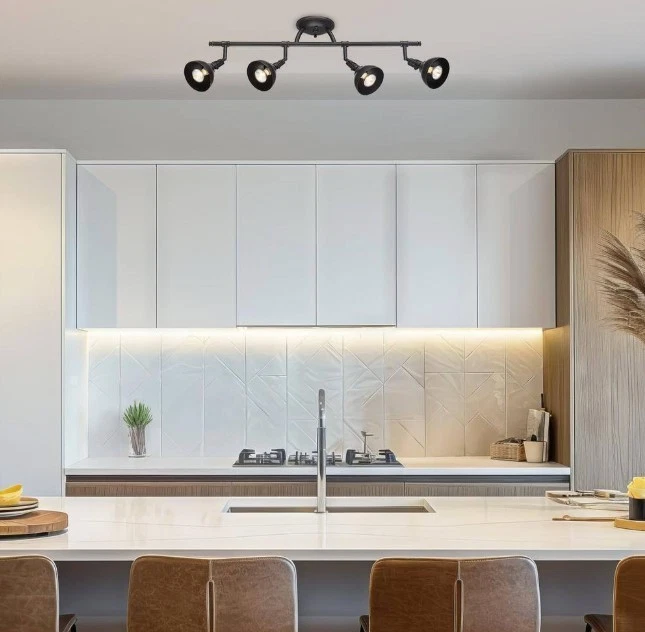 Luz de pista industrial Kira Home Broadway 50 watts 4 luzes bronze - Imagem 2 de 4