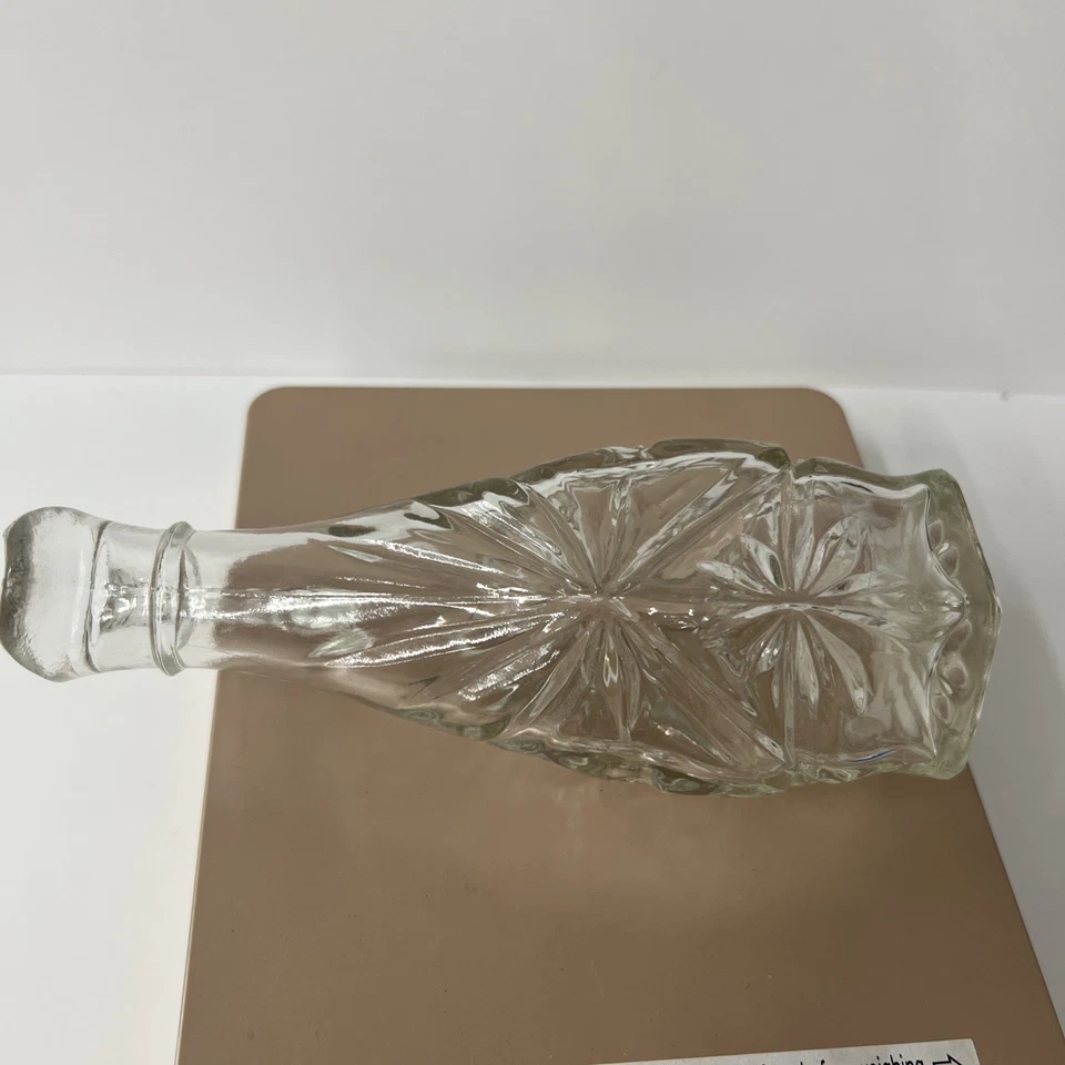 Anchor Hocking Estrella de David Aceite Vinagre Vidrio Crueta Starburst Foto 3 de 4