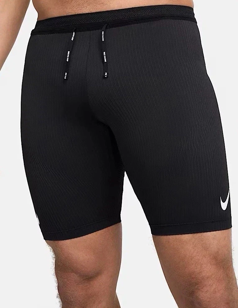 Nike Dri-Fit ADV 1/2 Running Tights Shorts Men's Black Size L FN3369-011