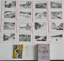 Antique 1898 Educational Game GAME OF YELLOWSTONE by FIRESIDE GAME CO No. 1122