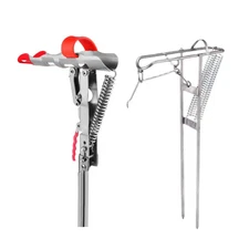 Stainless Steel Adjustable Rod Pole Ground Holder Stand Support Fishing Supplies