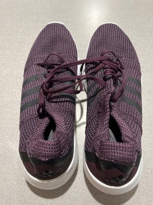 Adidas Element Refine Tricot Men Shoes Size 9 Purple and Black