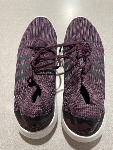 Adidas Element Refine Tricot Men Shoes Size 9 Purple and Black