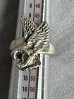 VTG Running Bear Navajo Sterling Silver Figural Eagle Sculpture Ring Marked 925
