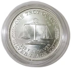 1 Oz Silver TRADE UNIT Round.